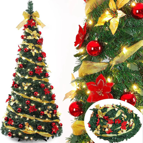 Albero natale predecorato - albero,