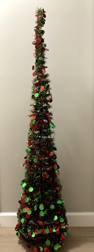 Albero natale tinsel - albero, di