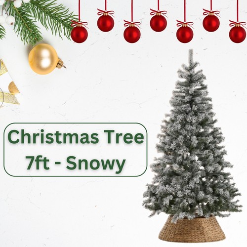 Albero natale innevato - albero,