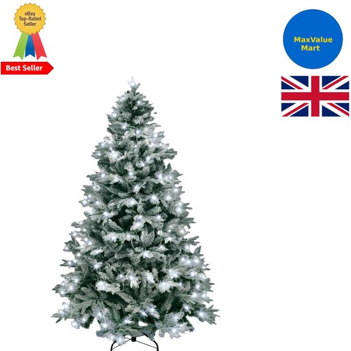 4ft pre lit snow flocked - 4ft, pre-lit