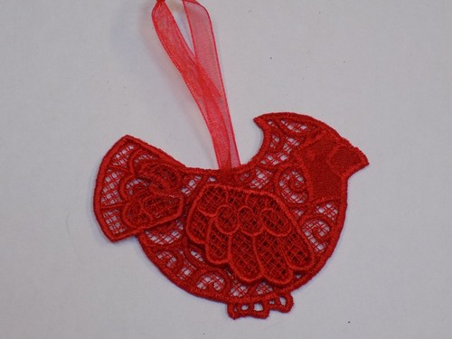 Pizzo rosso cardinale - rosso,