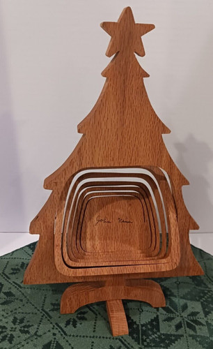 Albero natale vintage fatto - albero,