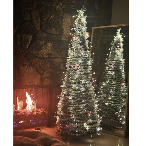 White pre lit - christmas, tree
