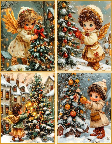 Angeli natale decorazione - 8, di